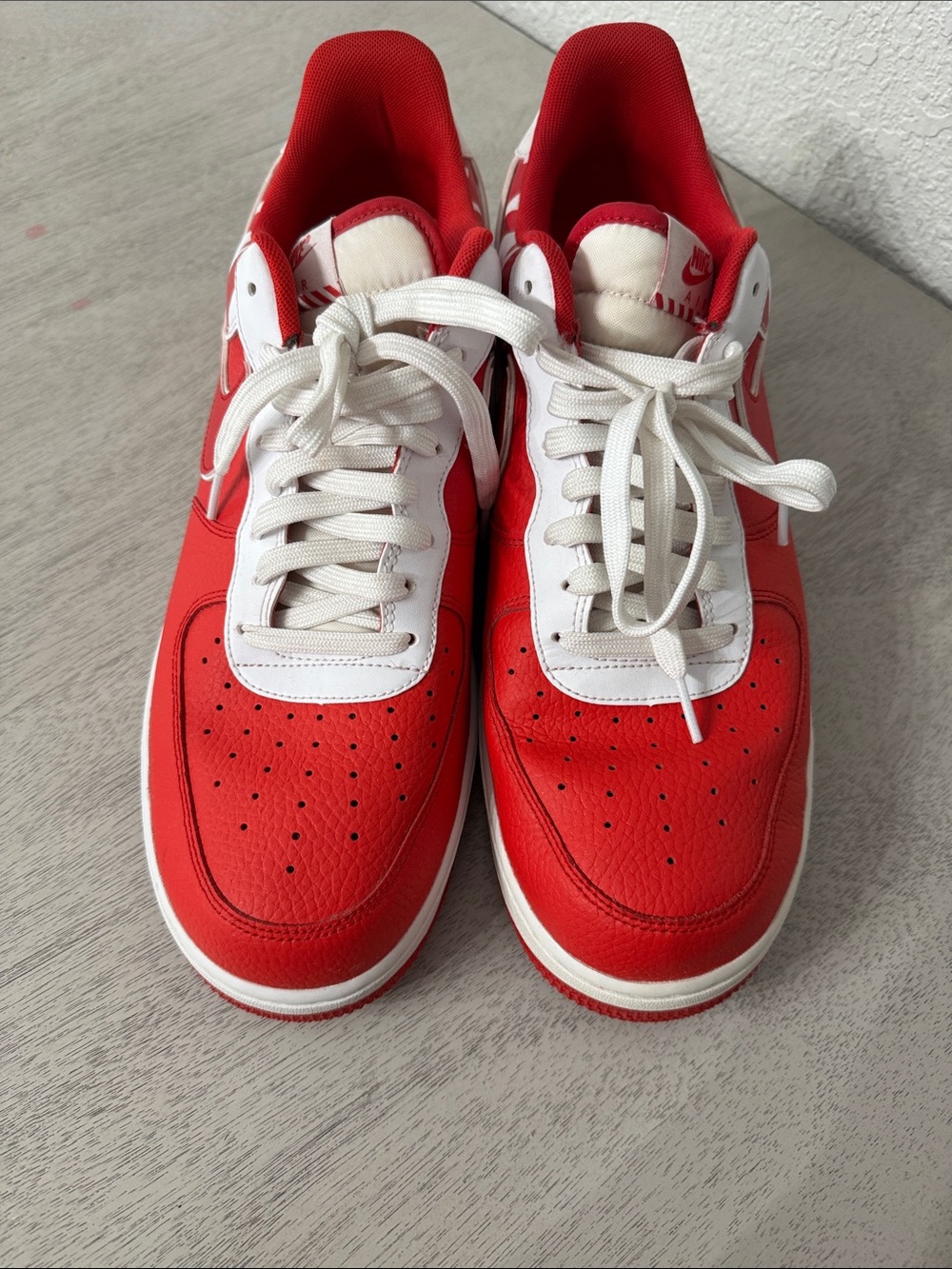Red Nike AF1 MENS - Picture 5 of 6